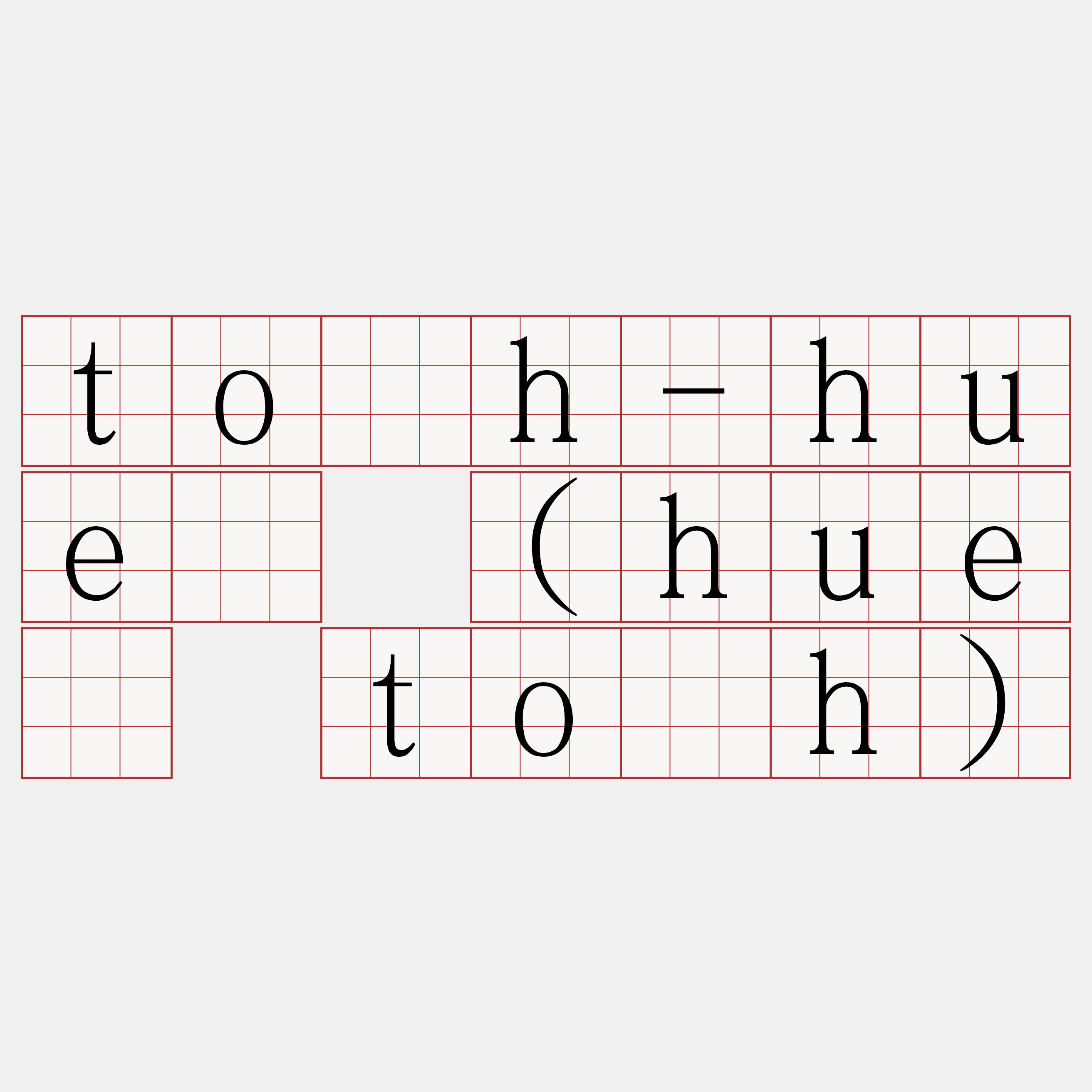 to̍h-hué (hué to̍h)